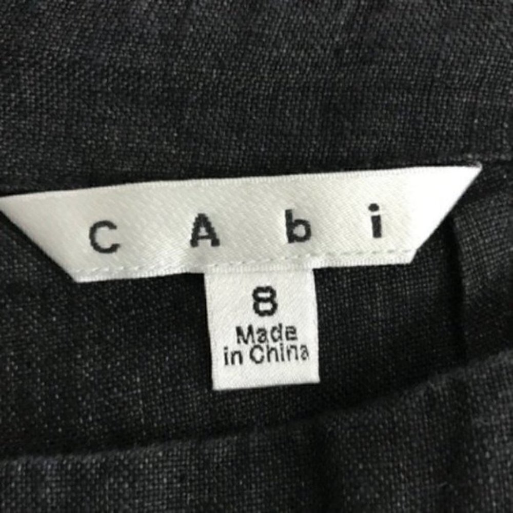 CABI 100% linen wide leg trousers sz 8 style #335 - Picture 5 of 7